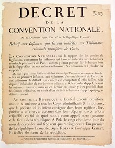 Decreto della Convenzione Nazionale, 24 dicembre 1792 da French School